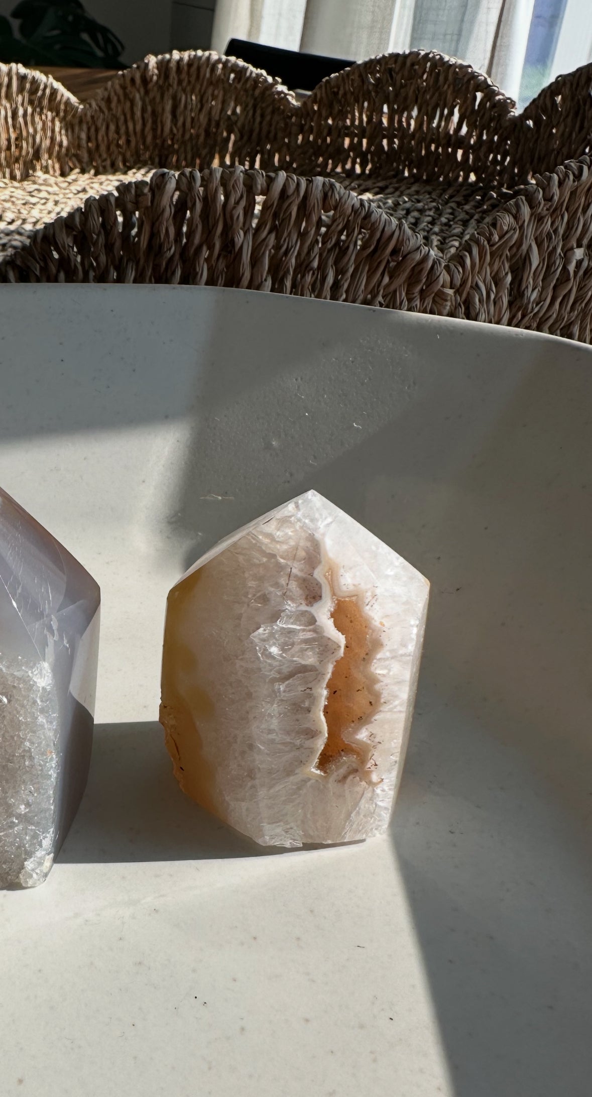 Druzy Agate Geode Tower