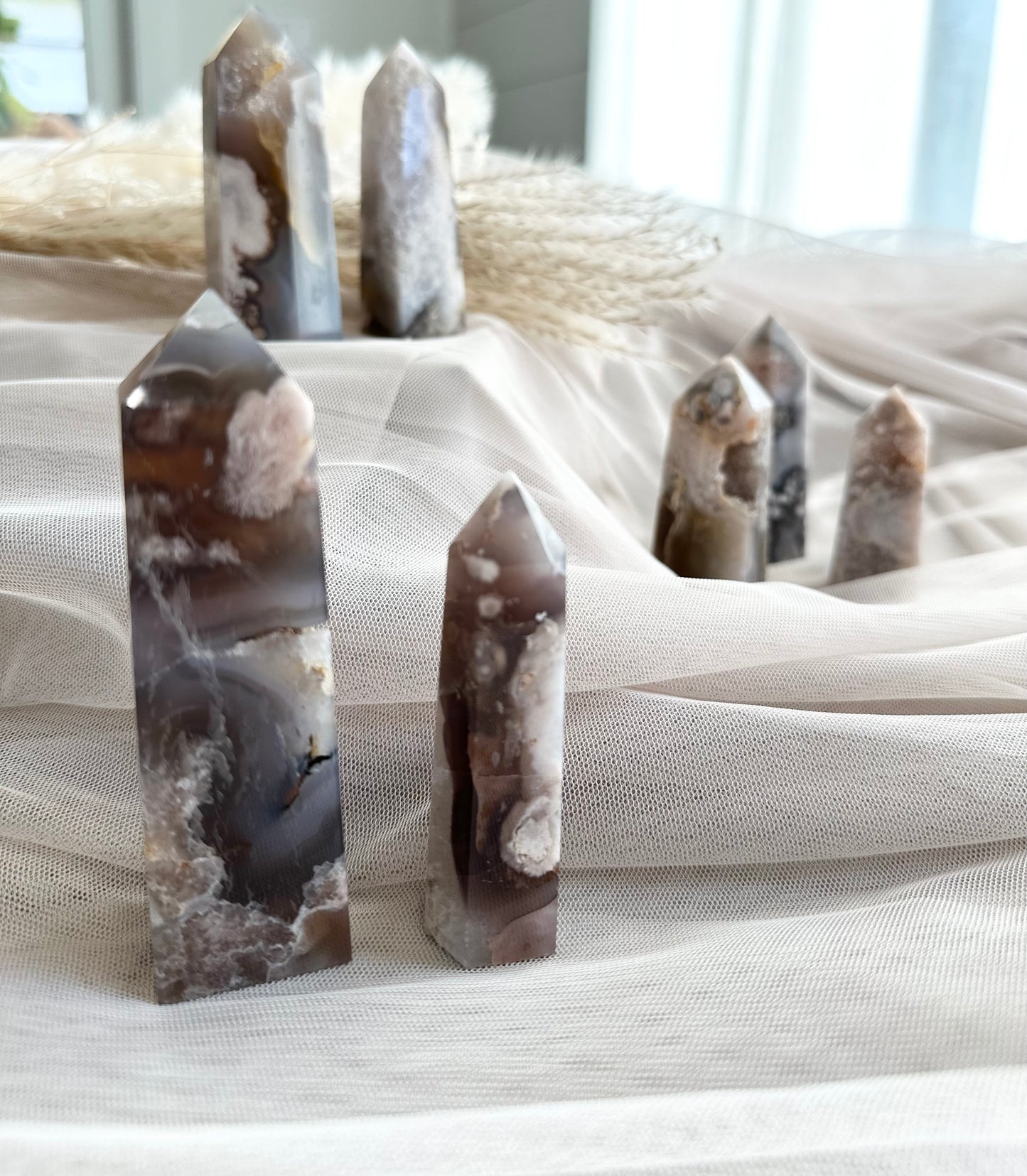 Black Agate Tower 3-3.5in (Thin)