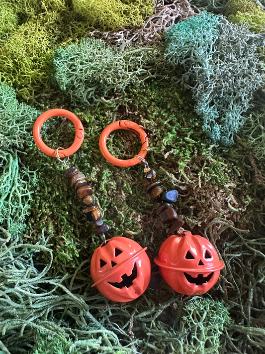 Jack-o-Lantern Bag Charm