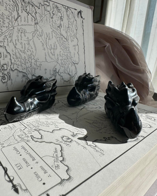 Obsidian Dragon Head 3”